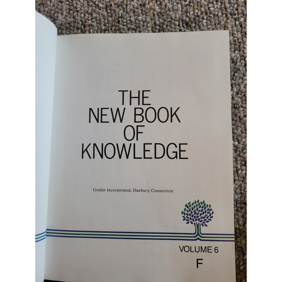 1991 New Book Of Knowledge Grolier Educational Hardcover Encyclopedia Vol 6 (F) - Picture 4 of 9